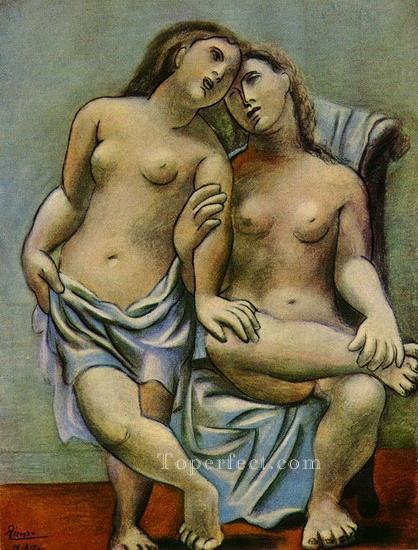 Deux femmes nues 1 1906 Cubistas Pintura al óleo
